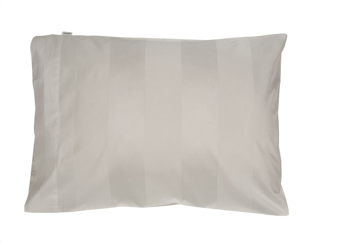 TrueStuff®100% Organic Cotton Mega Stripe White Pillowcase